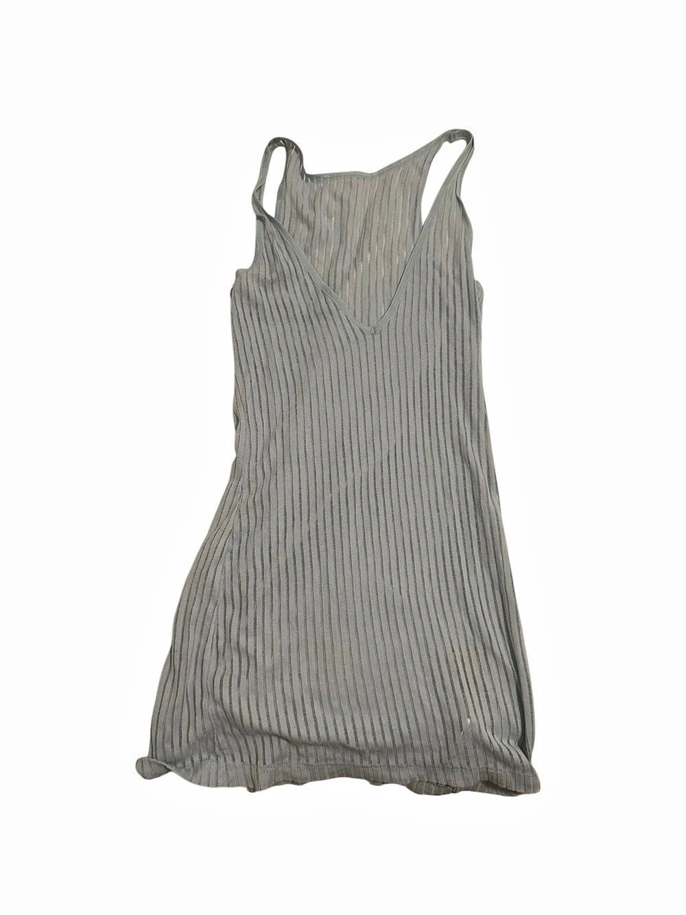 ck39 Sage Striped Knit V-Neck Tank – Size 2